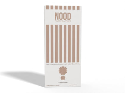 Meiiyo NOOD front packaging showing sandstone patches and pack benefits