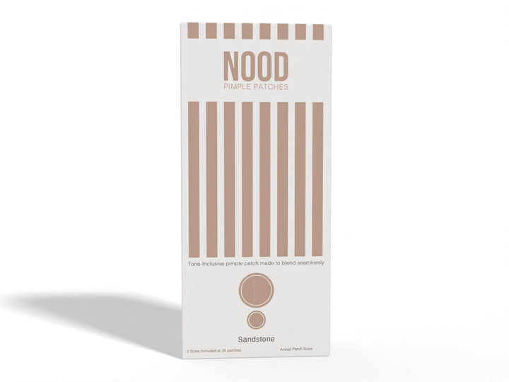 Meiiyo NOOD front packaging showing sandstone patches and pack benefits