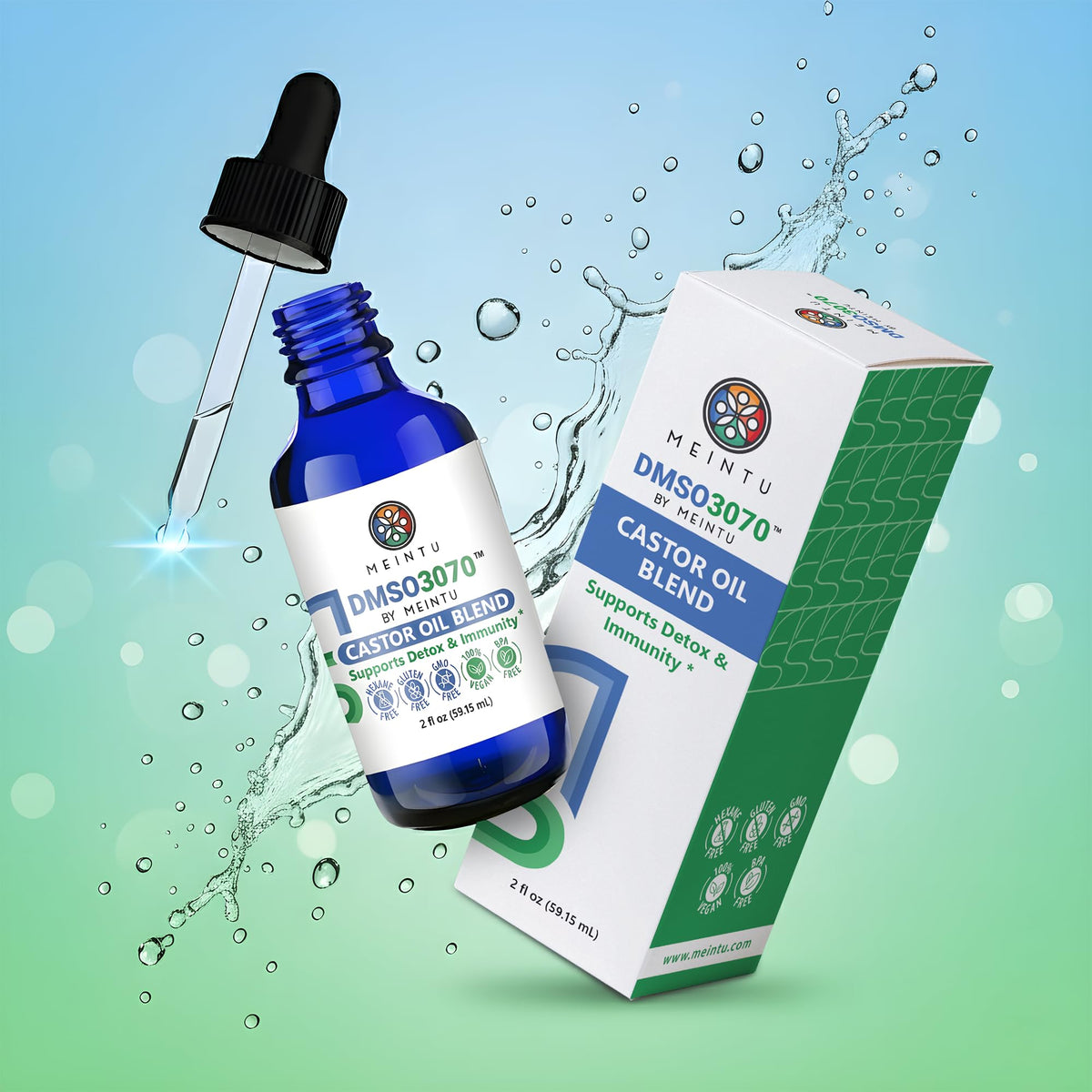 MEINTU oil texture close-up highlighting purity and smooth absorption benefit