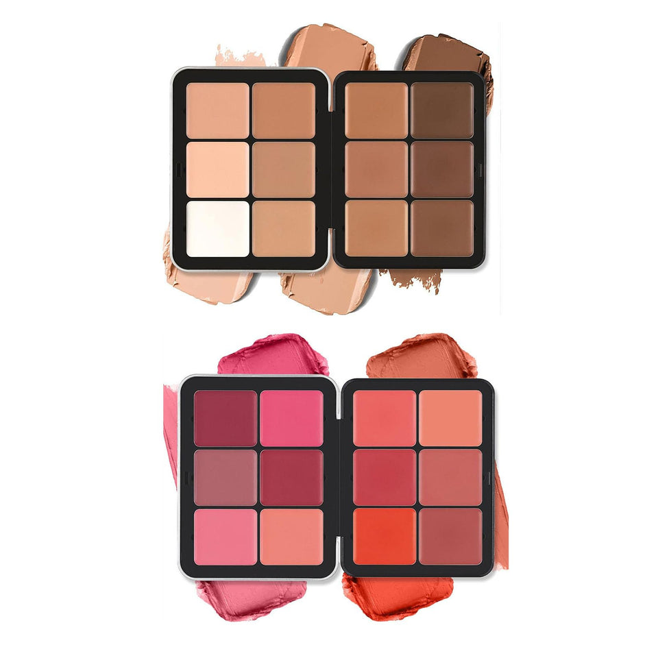 MeiPlumLai front view of both palettes showing compact travel-ready set and convenience