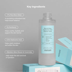 Meisani texture drop detail showing lightweight essence texture and quick absorption