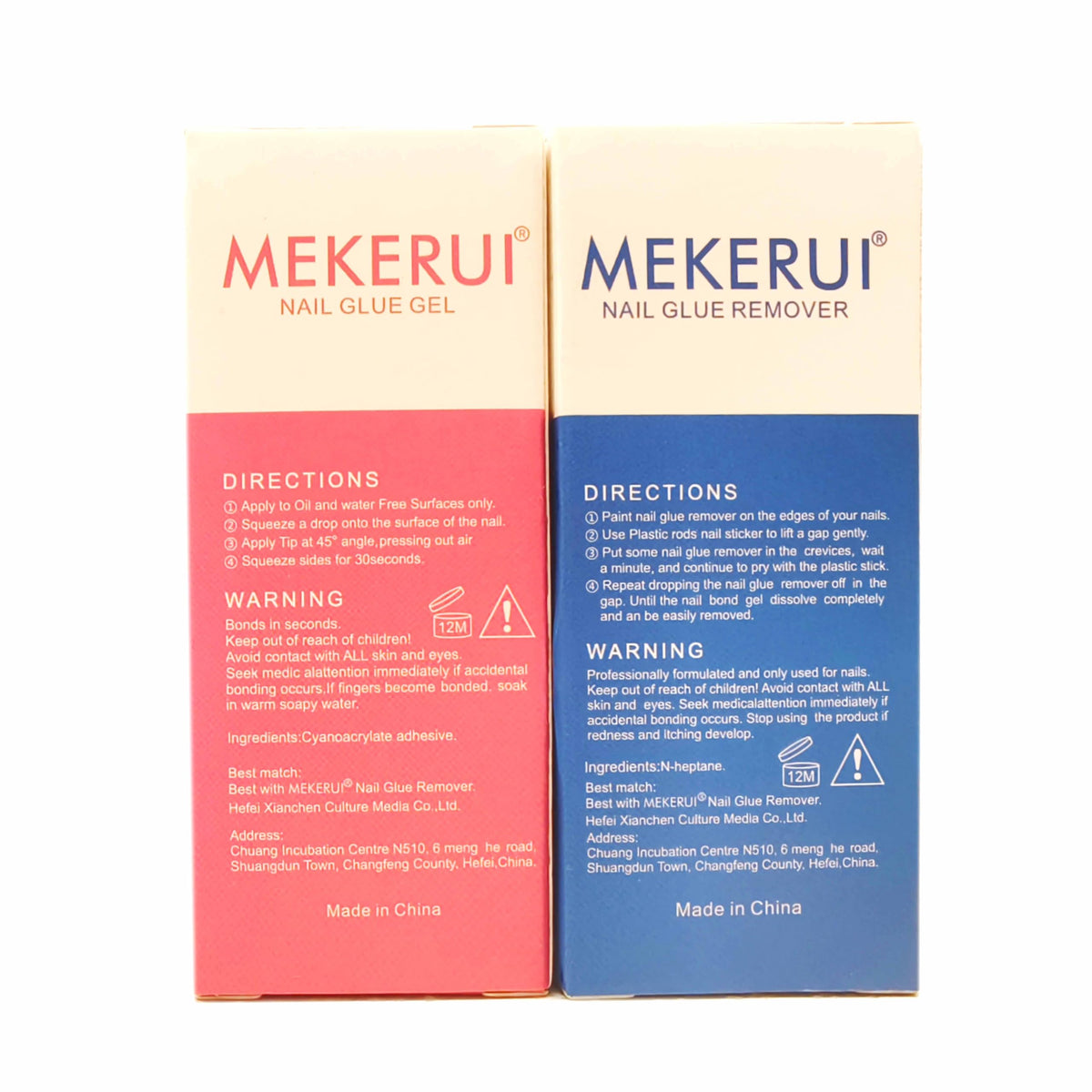MEKERUI label and ingredient panel for clear product information