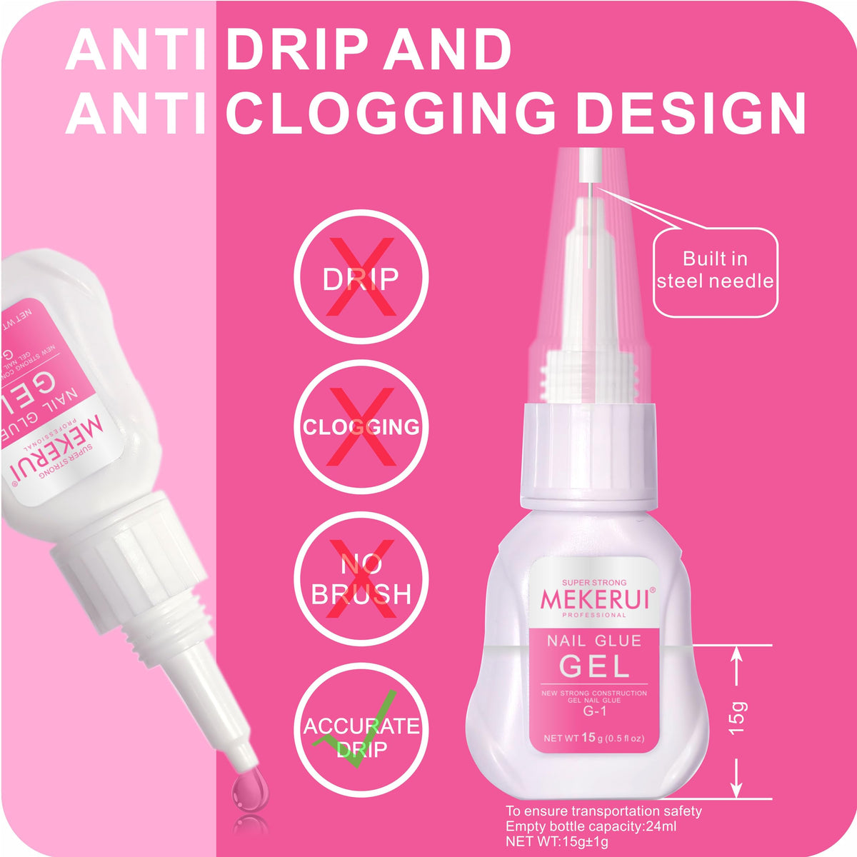 MEKERUI label close-up revealing instructions and ingredient clarity benefit