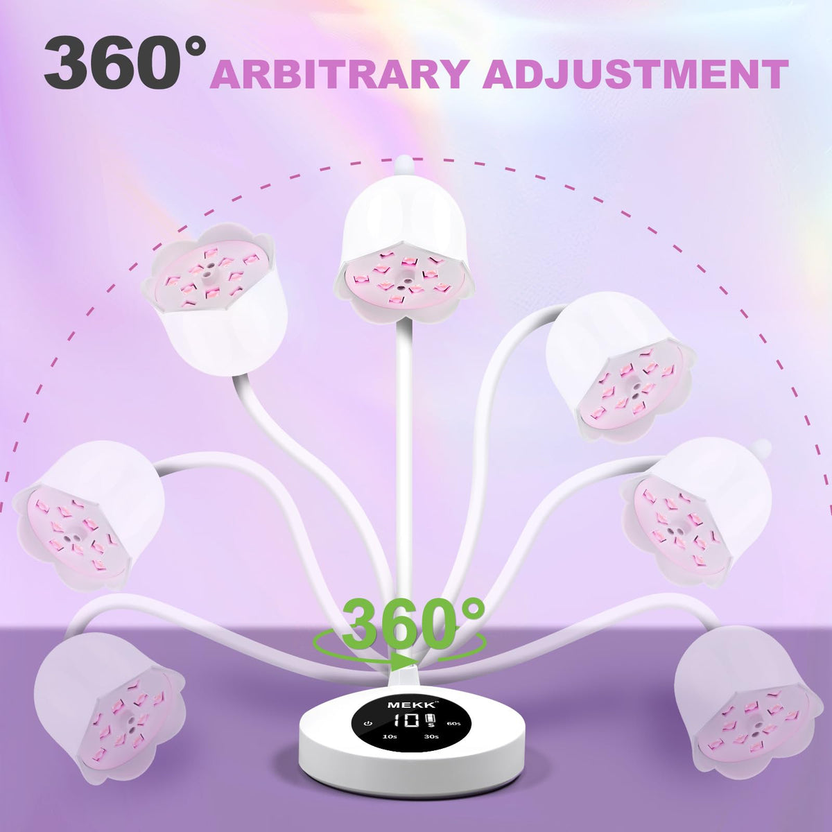 MEKK flexible gooseneck detail focused for precise single-nail placement benefit