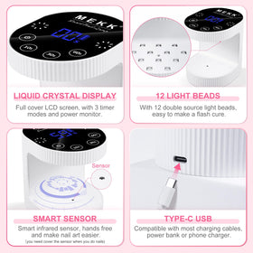 MEKK LCD display showing timer and battery for precise, stress-free use