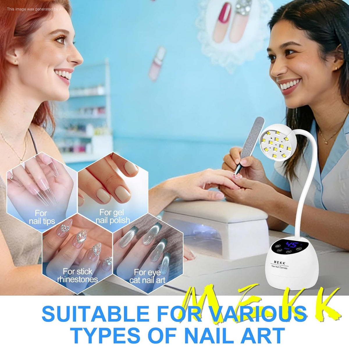 MEKK travel kit with USB-C cable showing cordless convenience for trips