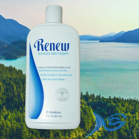 Melaleuca Renew label ingredient list close-up highlighting plant-based glycerin benefit