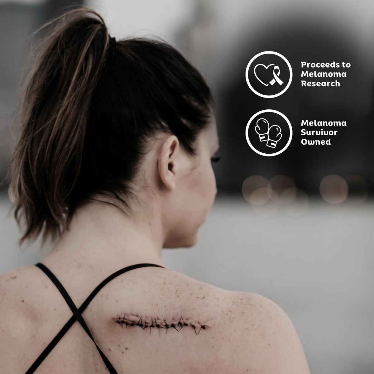 melan sunscreen tucked into travel bag emphasizing portability and on-the-go use