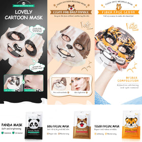 Meleell animal mask designs display offering fun self-care looks