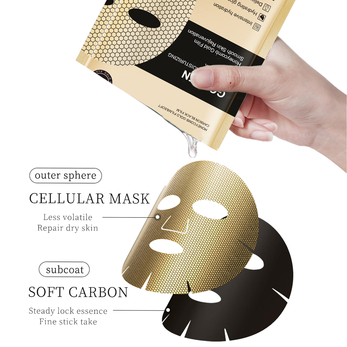 Meleell fruit mask variants arranged for brightening and fresh scent