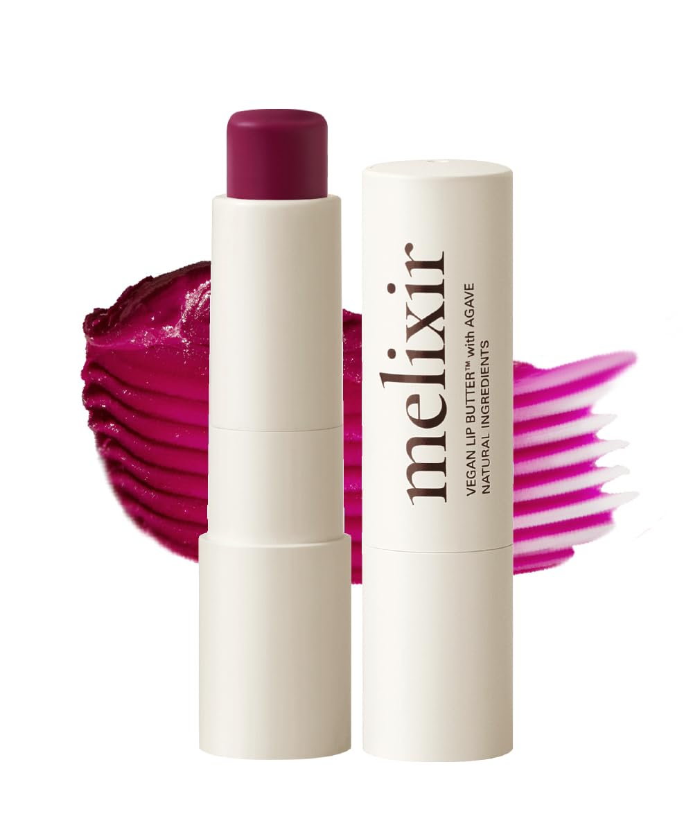 Melixir front packaging showing Wine Stain shade and hydrating benefit