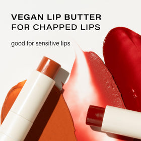 Melixir lip butter open twist detail displaying smooth balm tip for even application