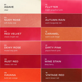 Melixir lip butter side label ingredients panel showing clean formula transparency