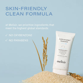 Melixir spread on forearm showing no white cast across different skin tones