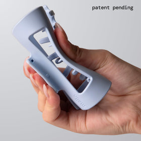 MELLO close tooth detail highlighting inward-curving teeth for comfort