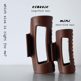 MELLO clip compressed on car headrest showing flexible non-slip performance