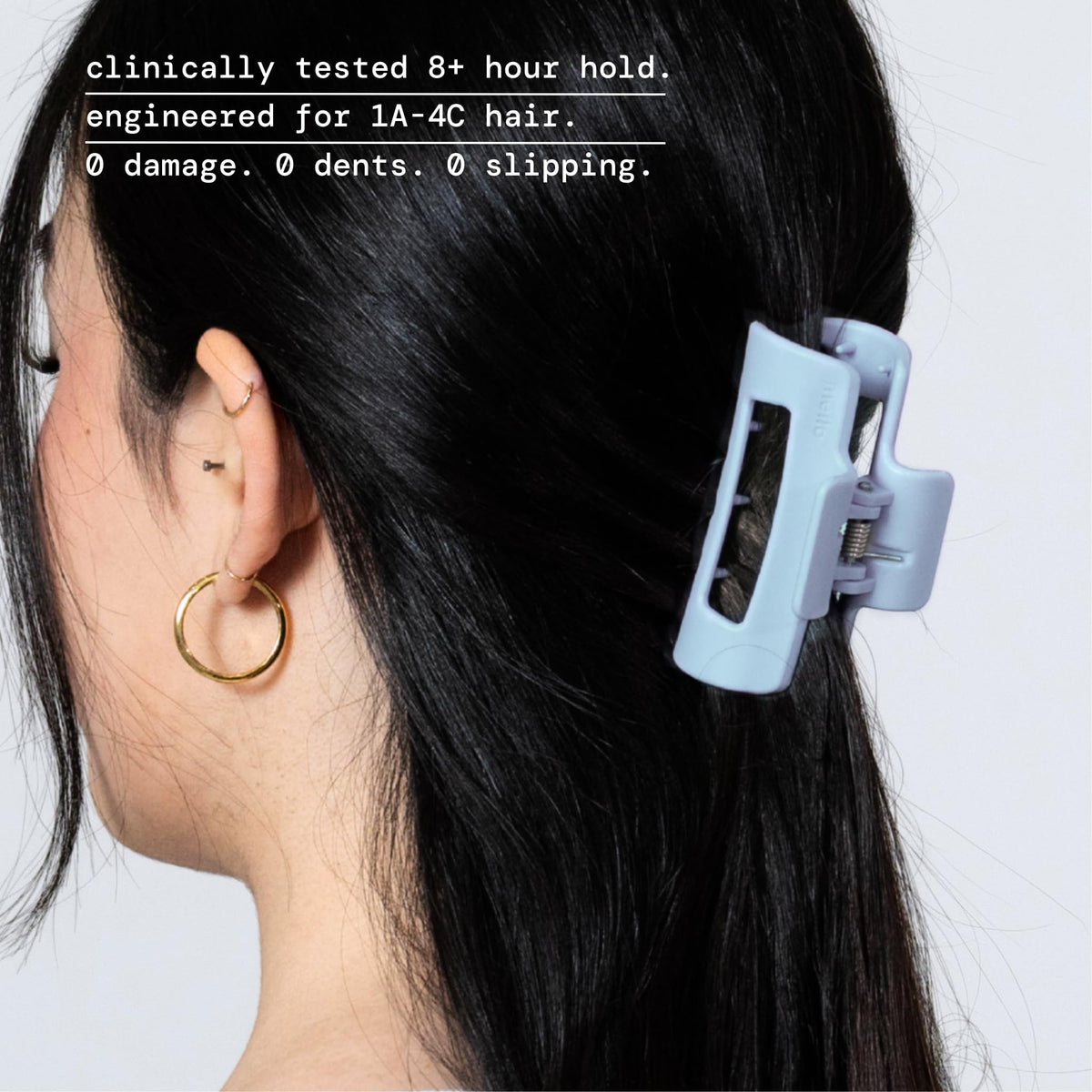 MELLO material bending in hand to show flexible CloudFlex durability and resilience
