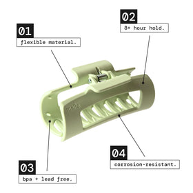 MELLO compressed on pillow showing flexibility and comfort while resting