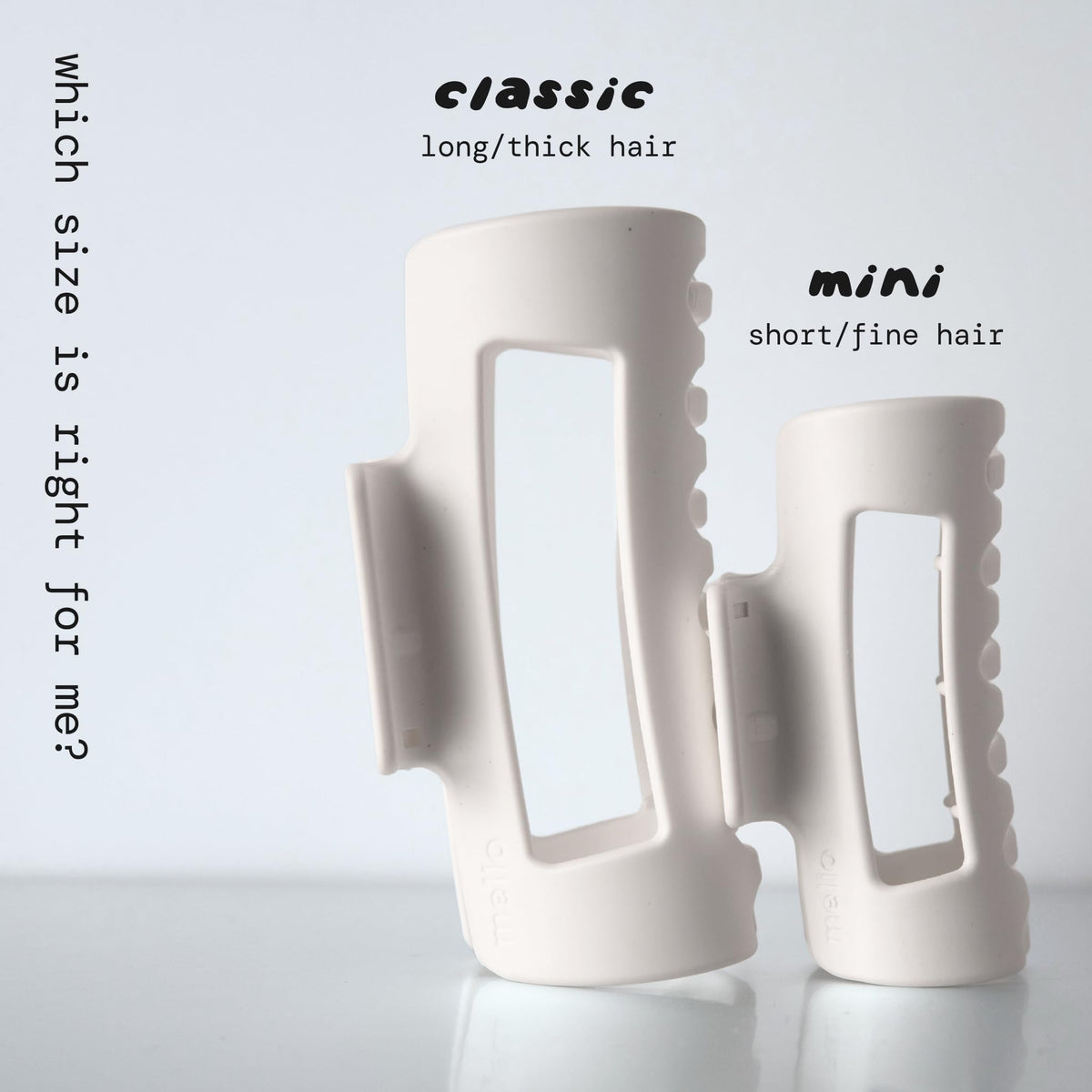 MELLO clip holding half-up hairstyle demonstrating comfortable all-day wear