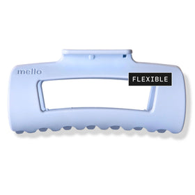 MELLO medium light blue front view showing shape and secure hold