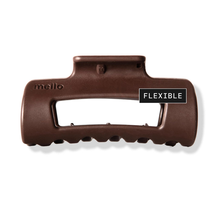 MELLO small hair clip front view showing compact matte hold and everyday style benefit