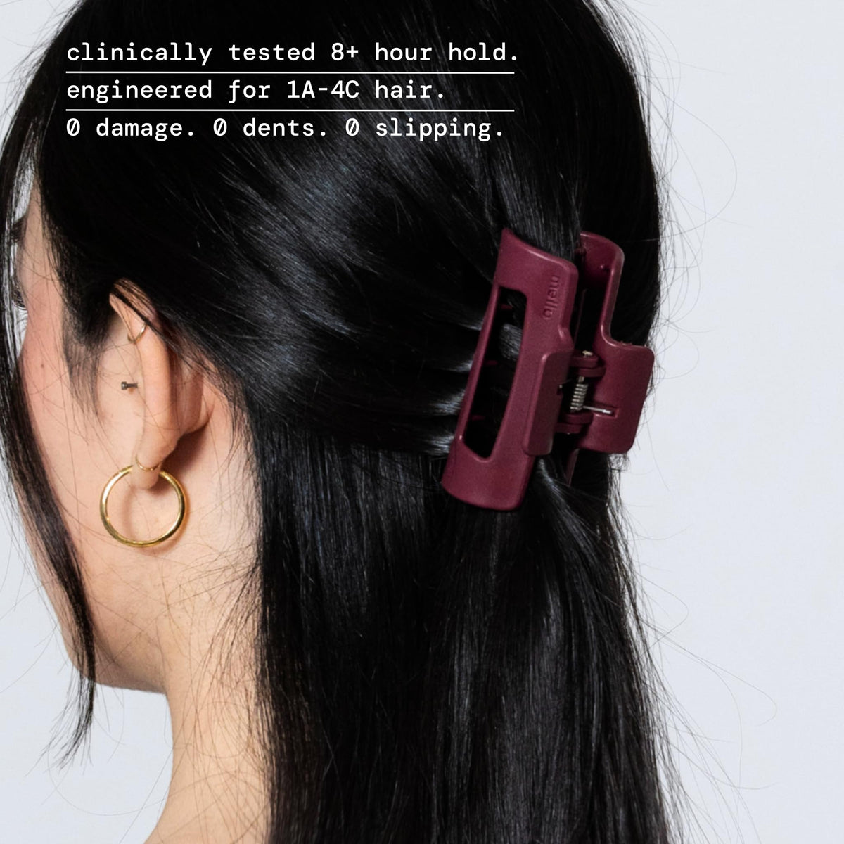 MELLO clip side profile demonstrating CloudFlex bend and unsnappable resilience