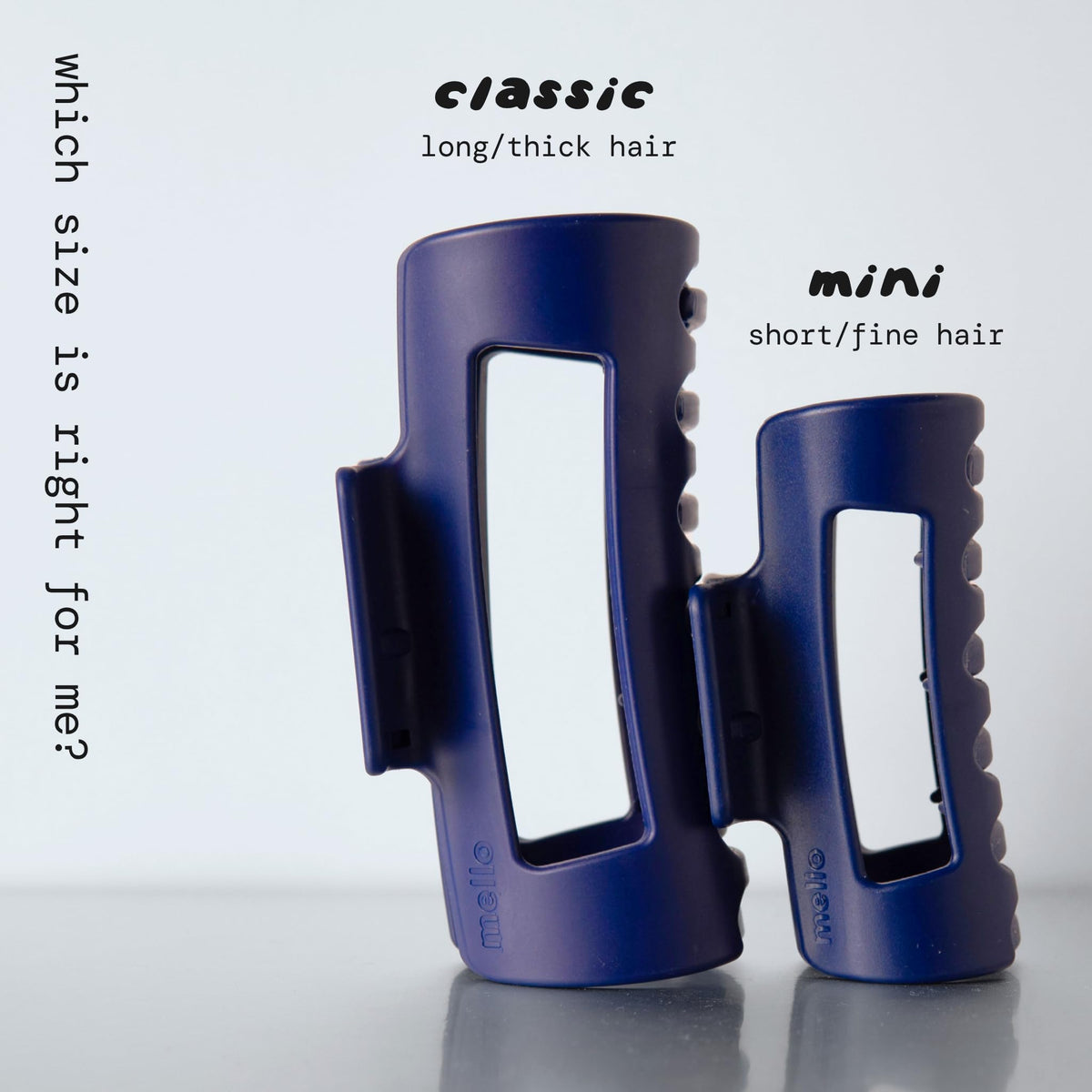 MELLO clip worn in hair showing comfortable secure hold