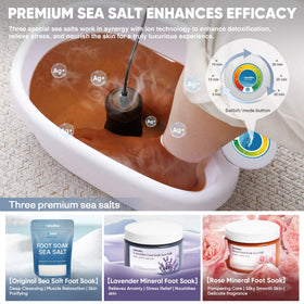 Melodiko three sea salt sachets displayed for aromatherapy variety and customization