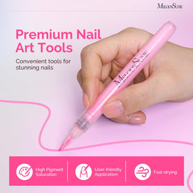 MelodySusie 0.7mm tip closeup showing fine precision for detailed nail art