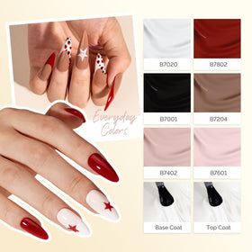 MelodySusie before and after nails showing long-wear dramatic improvement