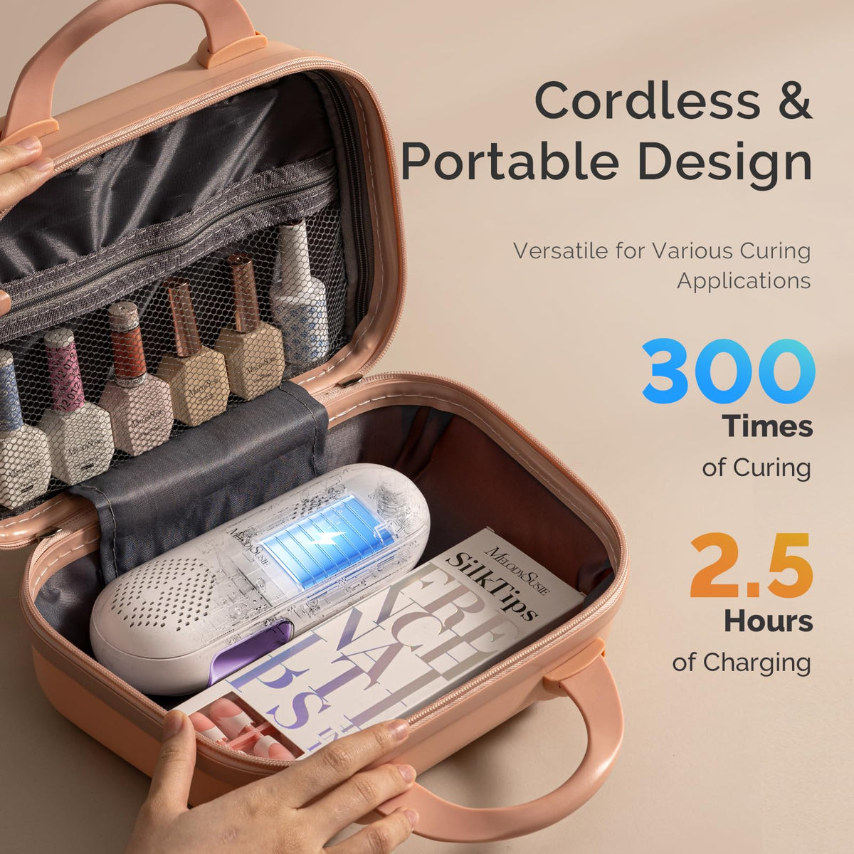 MelodySusie charging port and cable showing convenient USB recharging