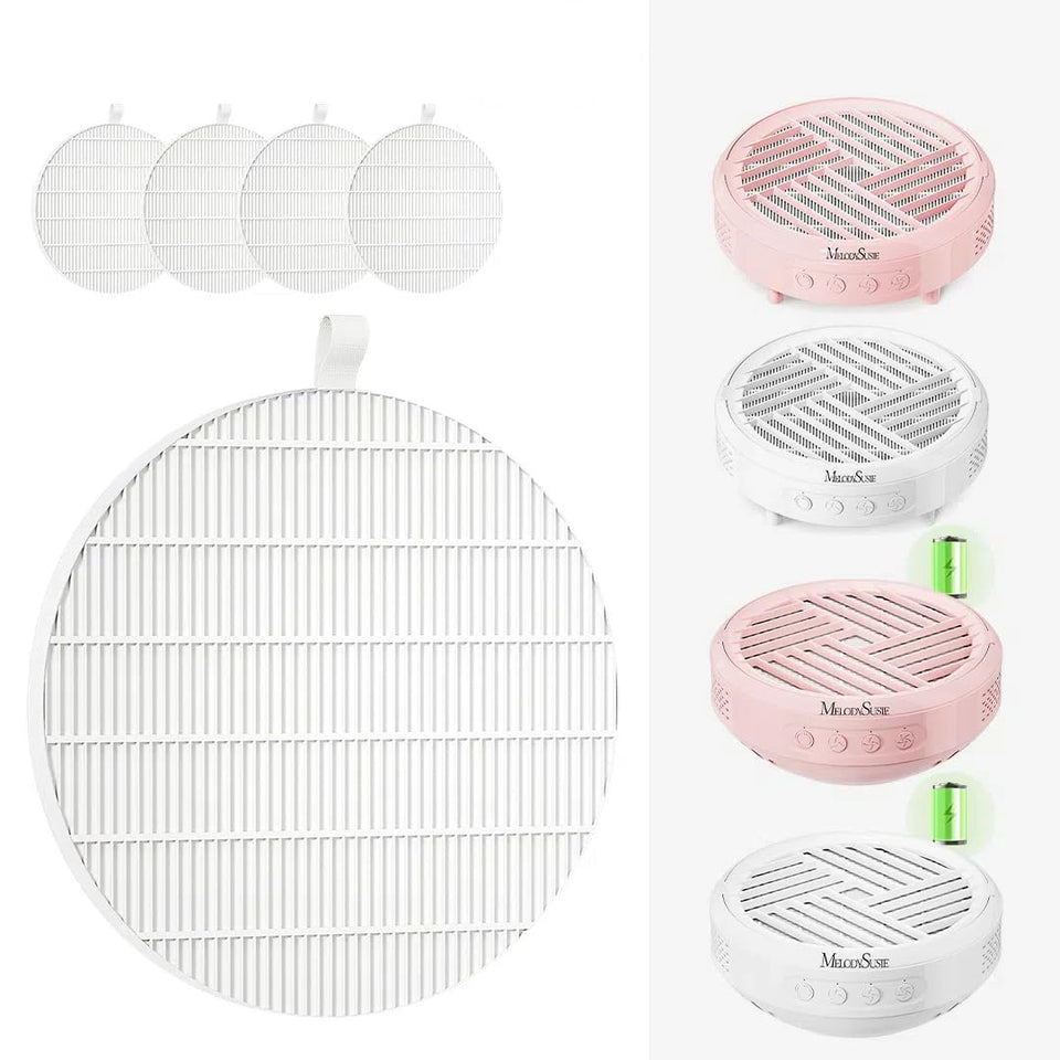 MelodySusie front view of four-pack filters showing replacement convenience and readiness
