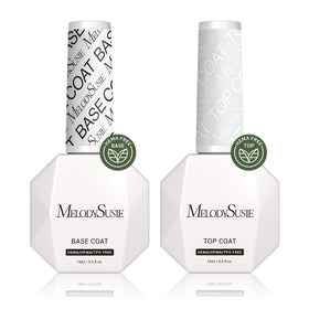 MelodySusie front packaging showing both base and top coat for clear identification and benefit