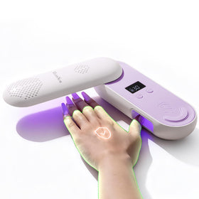MelodySusie front view of compact lamp showing sleek design and portability