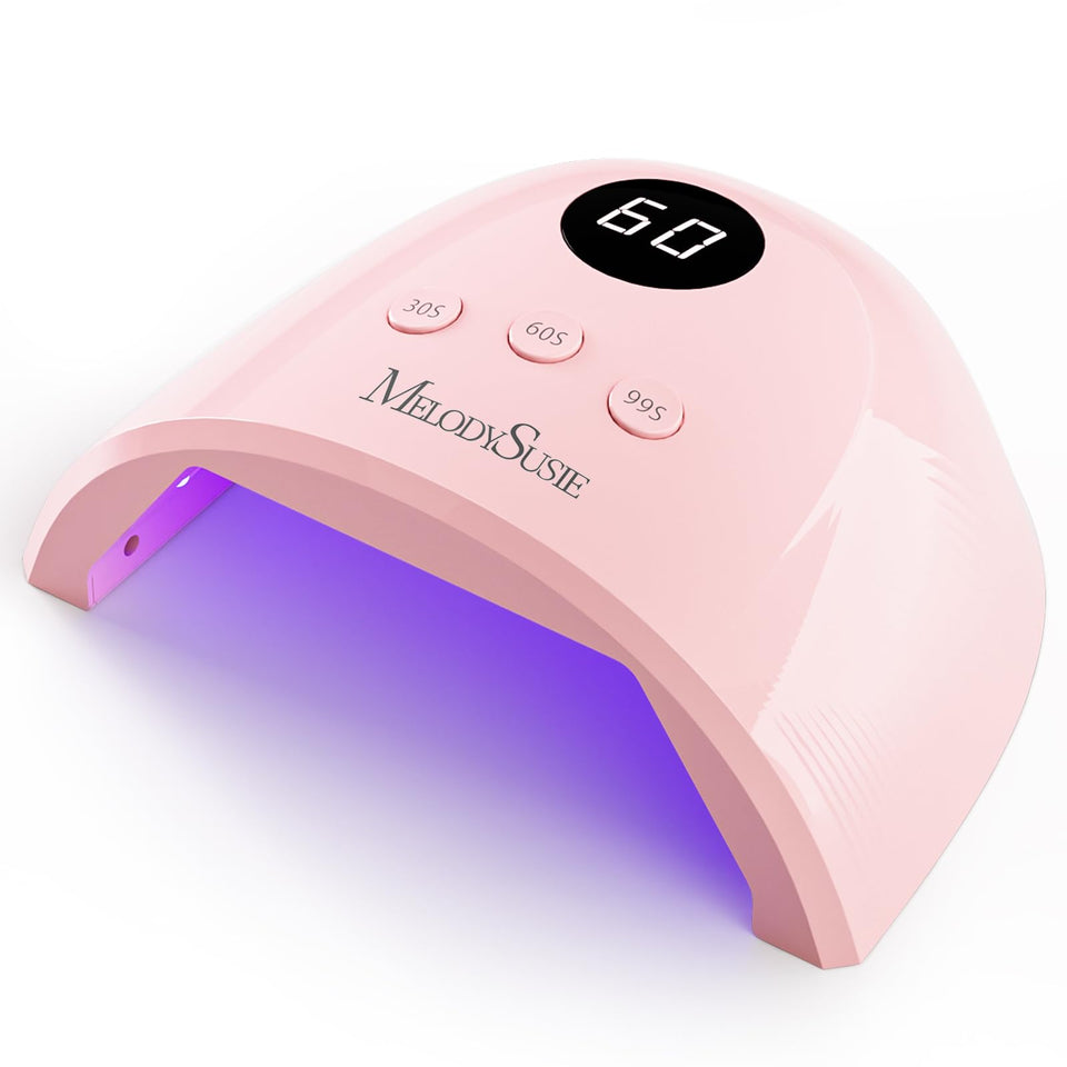 MelodySusie front view of P-Plus30F pink lamp showing compact design and fast curing