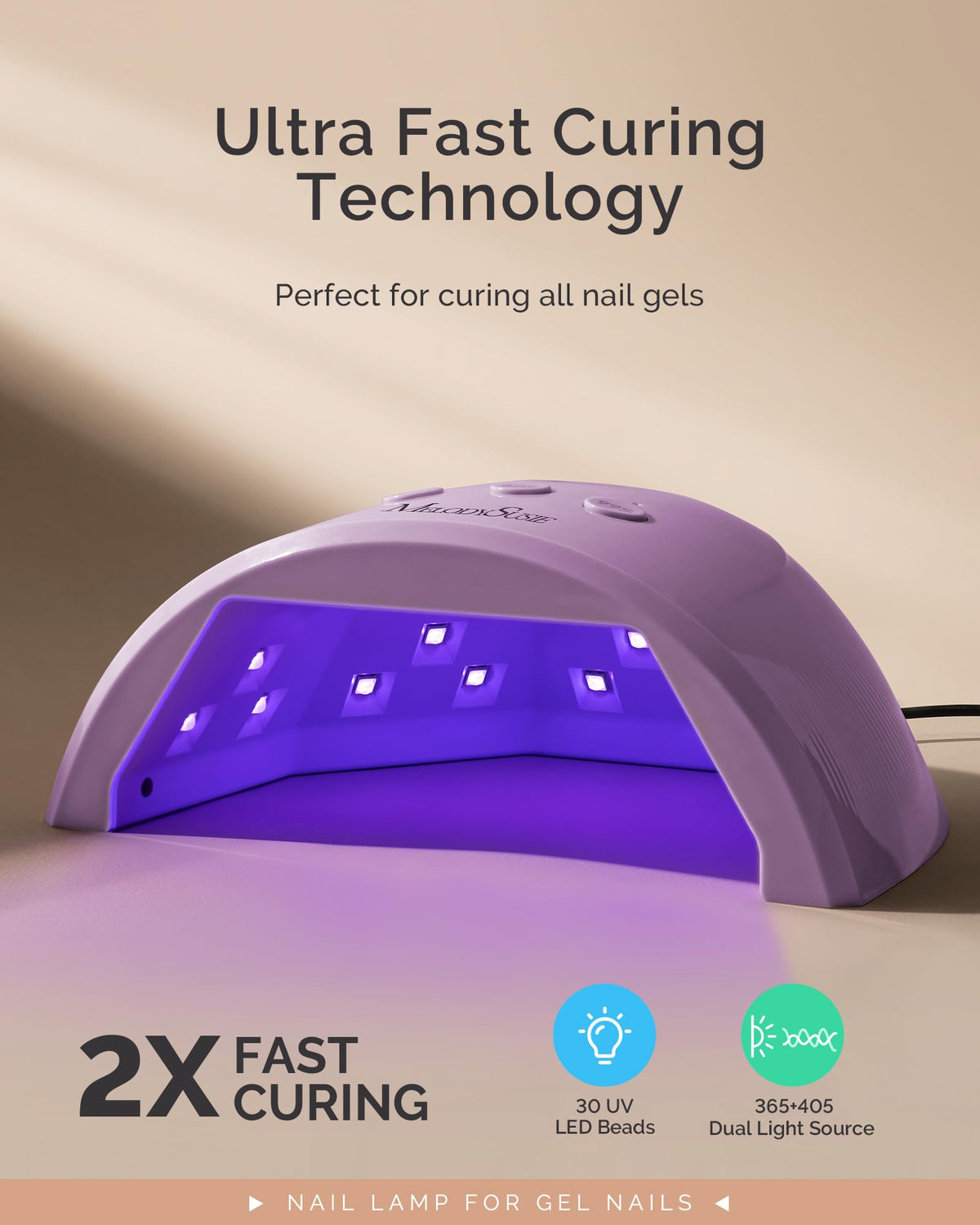MelodySusie hand entering lamp sensor illustrates hands-free activation