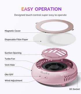MelodySusie HProA open filter chamber displaying easy access and quick filter swaps