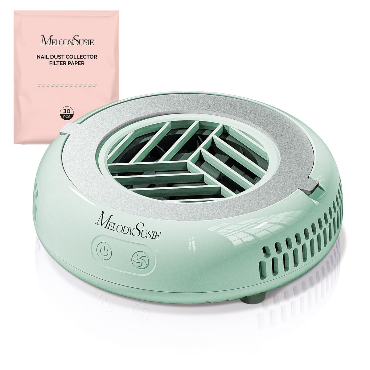 MelodySusie HProA front view showing compact collector and intake, tidy workspace benefit