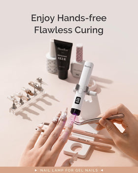 MelodySusie in use curing rhinestone quickly for faster nail decoration