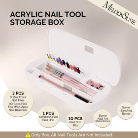 MelodySusie internal layout close-up with silicone pads protecting drill bits