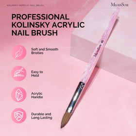 MelodySusie close-up of Kolinsky bristles highlighting smooth tip and precise control
