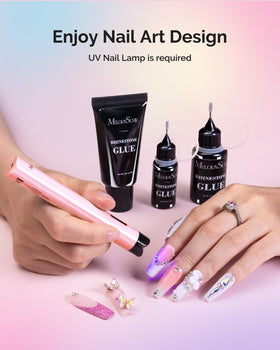 MelodySusie kit in travel bag lifestyle shot for on-the-go nail styling