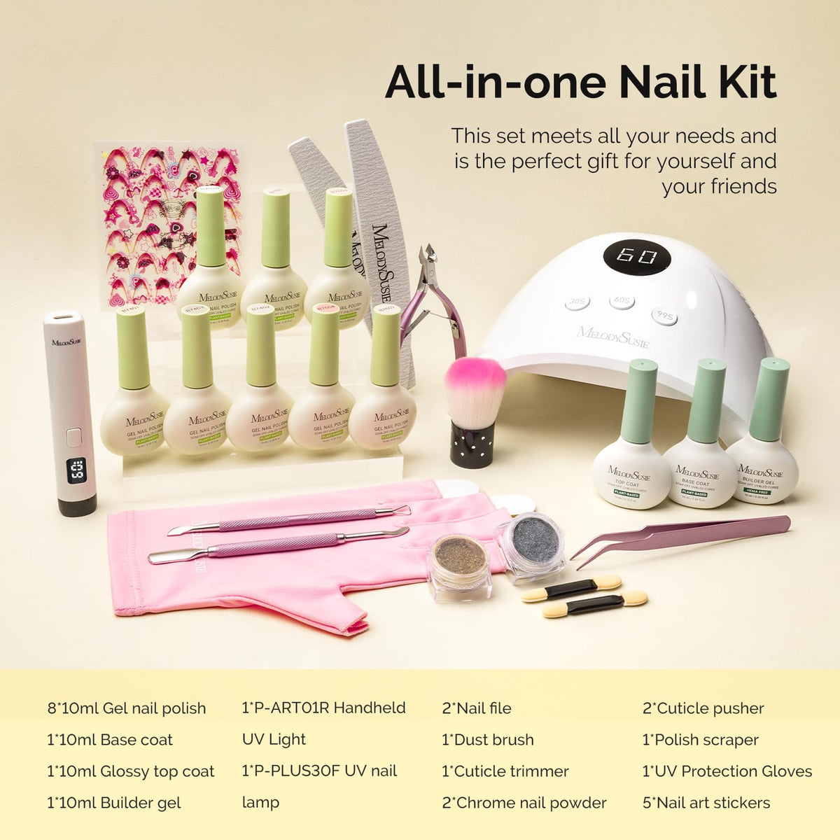 MelodySusie manicure in use lifestyle scene showing polished nails and home comfort