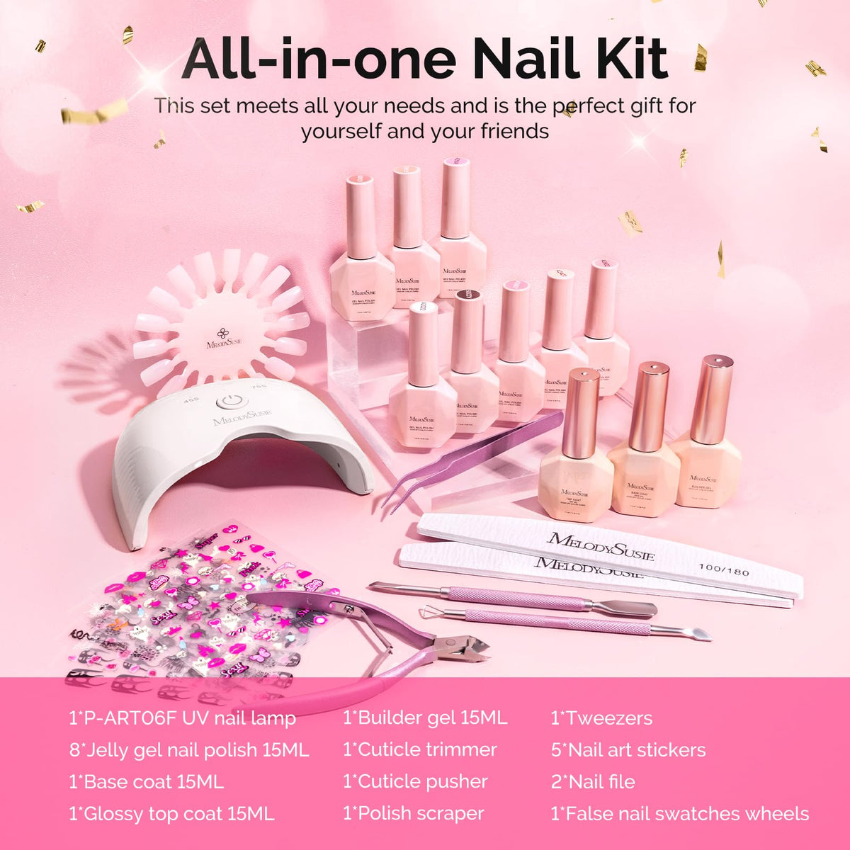 MelodySusie hands using lamp curing nails demonstrating at-home salon convenience
