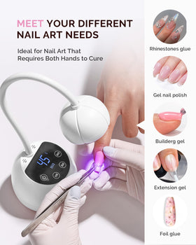 MelodySusie gooseneck detail focusing light for precise nail art placement