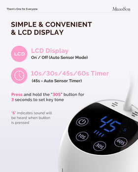 MelodySusie LCD and touch controls visible for easy timer selection