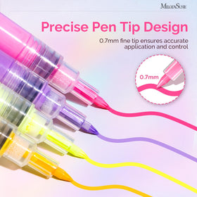 MelodySusie pens in hand demonstrating comfortable grip and accurate control
