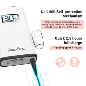 MelodySusie SC320H with ceramic drill bit illustrating cooler longer use