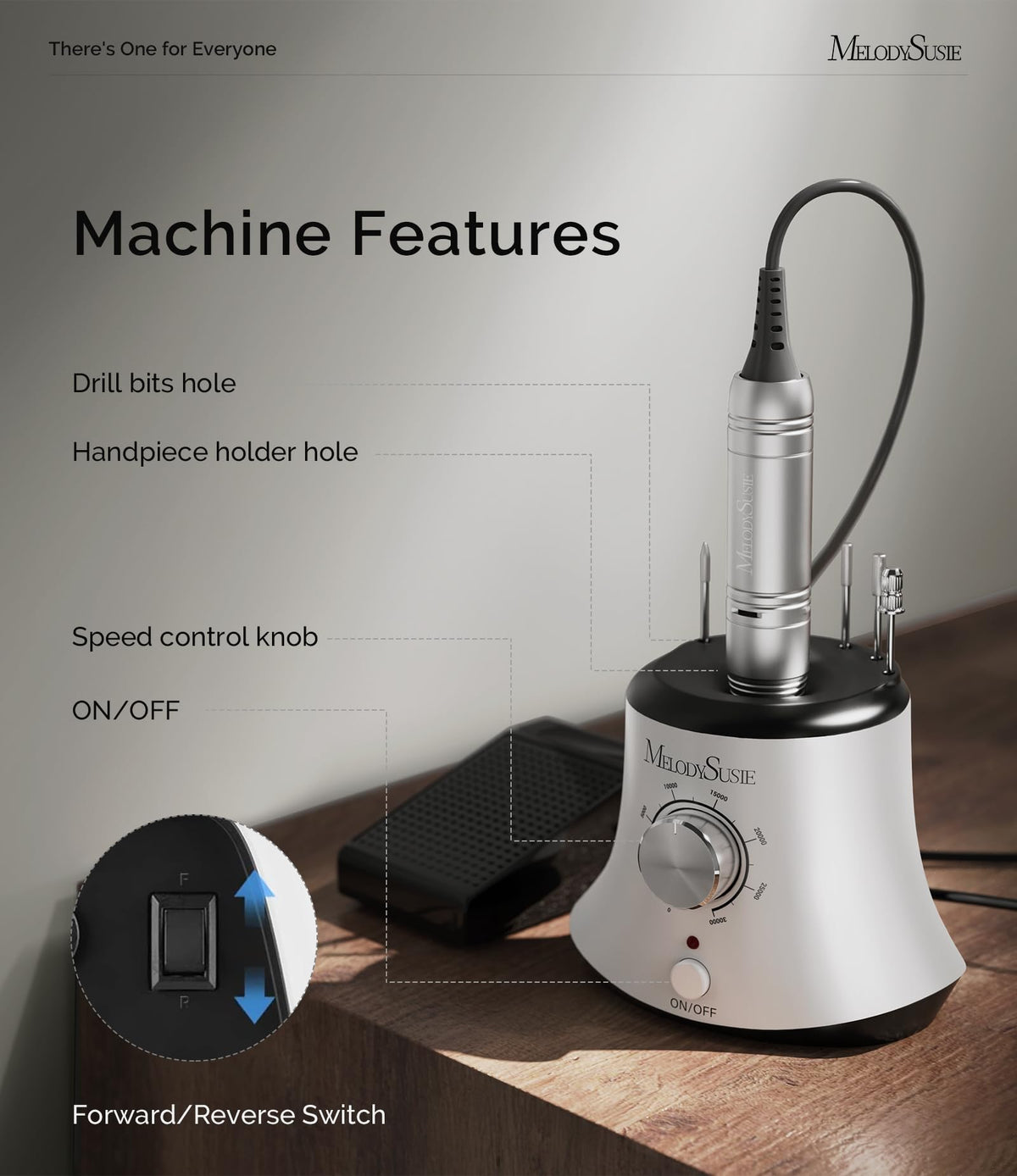 MelodySusie SC320I size comparison with hands showing compact scale and ergonomic comfort