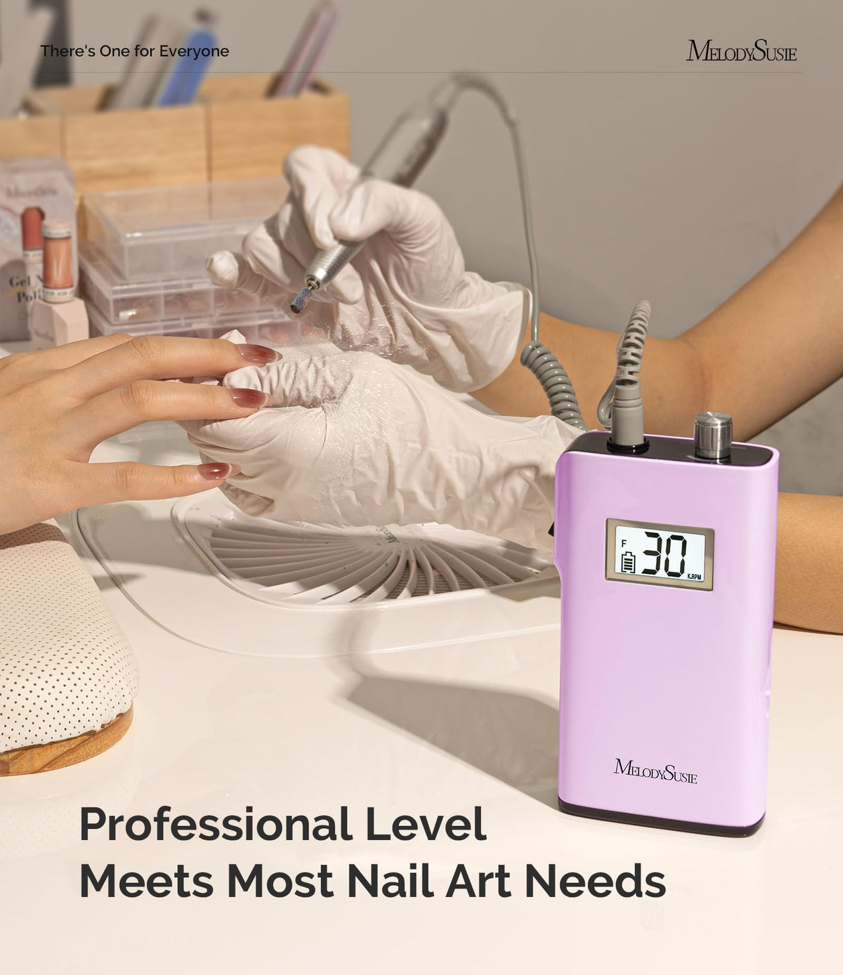 MelodySusie battery and charger showing long-run 6000mAh power for extended use